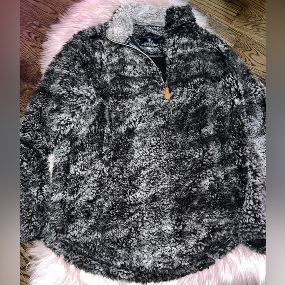 Simply Southern Gray Sherpa Pullover - Picture 2 of 3